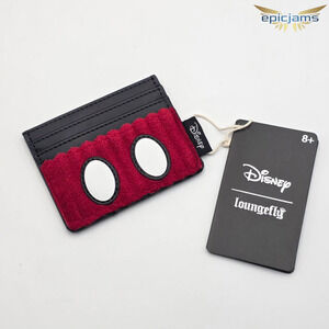 Loungefly Disney Mickey Mouse Exclusive Plush Corduroy Cosplay Card Holder New